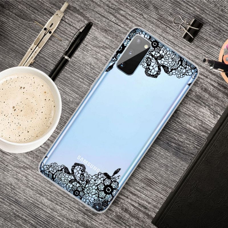 Etui Samsung Galaxy A41 Cienka Koronka Etui Ochronne