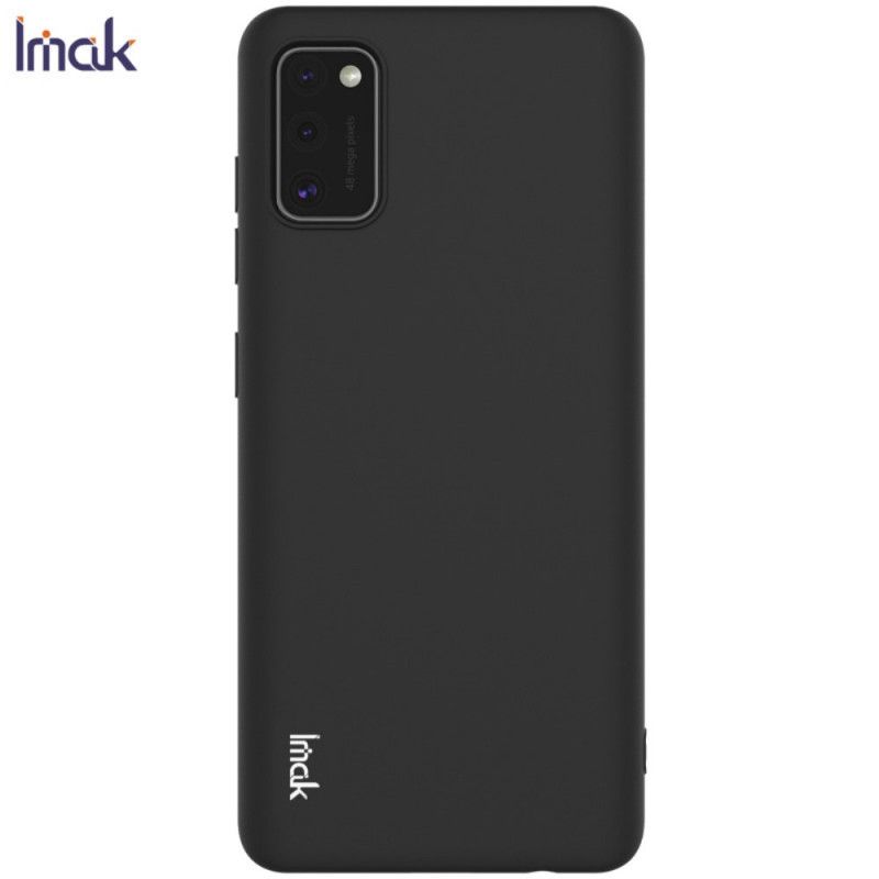 Etui Samsung Galaxy A41 Granatowy Czarny Mata Silikonowa Serii Uc-1 Imak