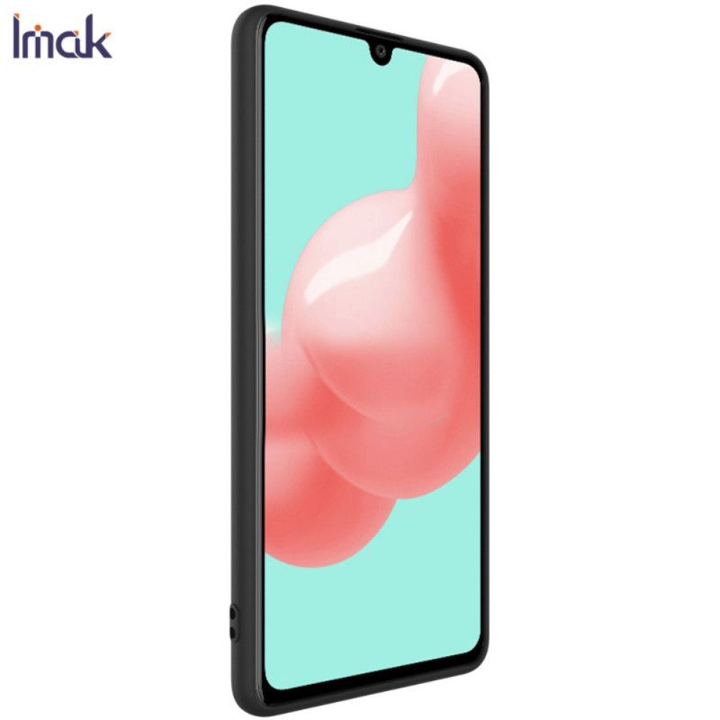 Etui Samsung Galaxy A41 Granatowy Czarny Mata Silikonowa Serii Uc-1 Imak