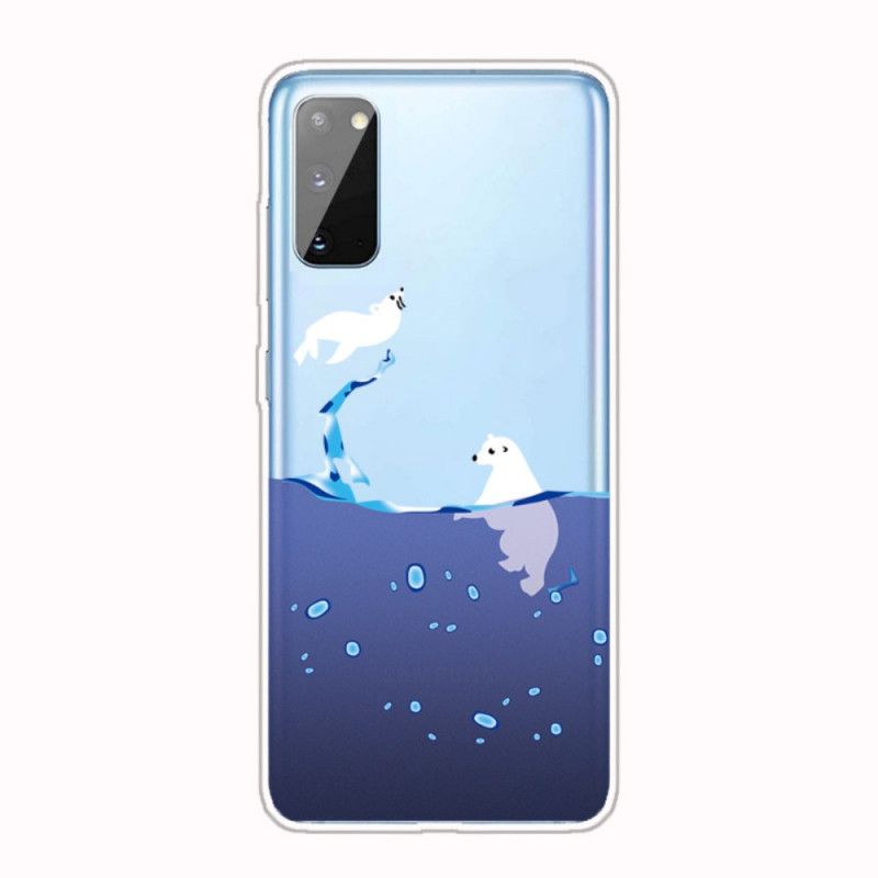 Etui Samsung Galaxy A41 Gry Morskie