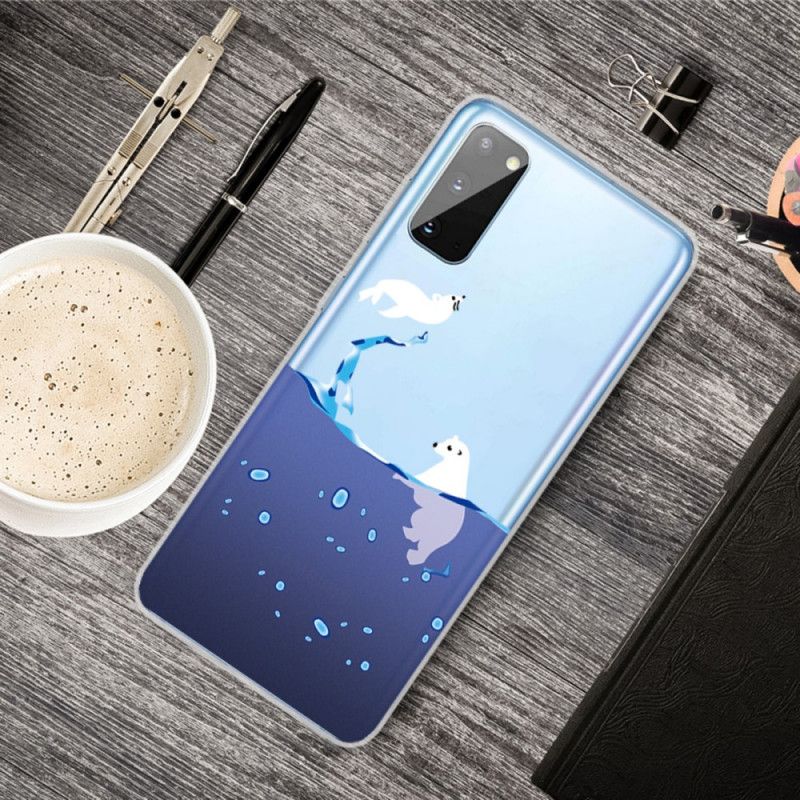 Etui Samsung Galaxy A41 Gry Morskie