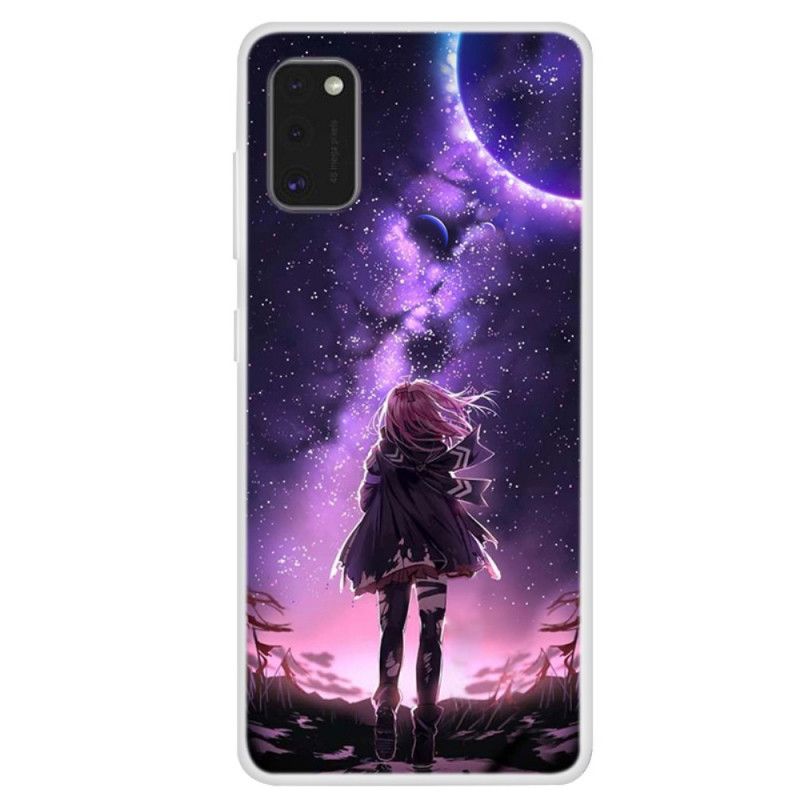 Etui Samsung Galaxy A41 Magiczna Pełnia Księżyca