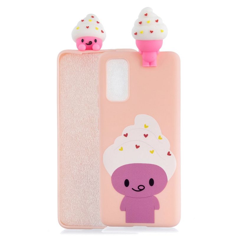 Etui Samsung Galaxy A41 Zabawne Lody 3D Etui Ochronne