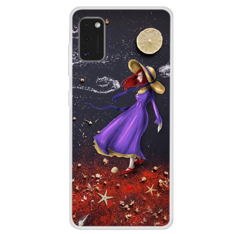 Futerały Samsung Galaxy A41 Etui na Telefon Kobieta W Morzu