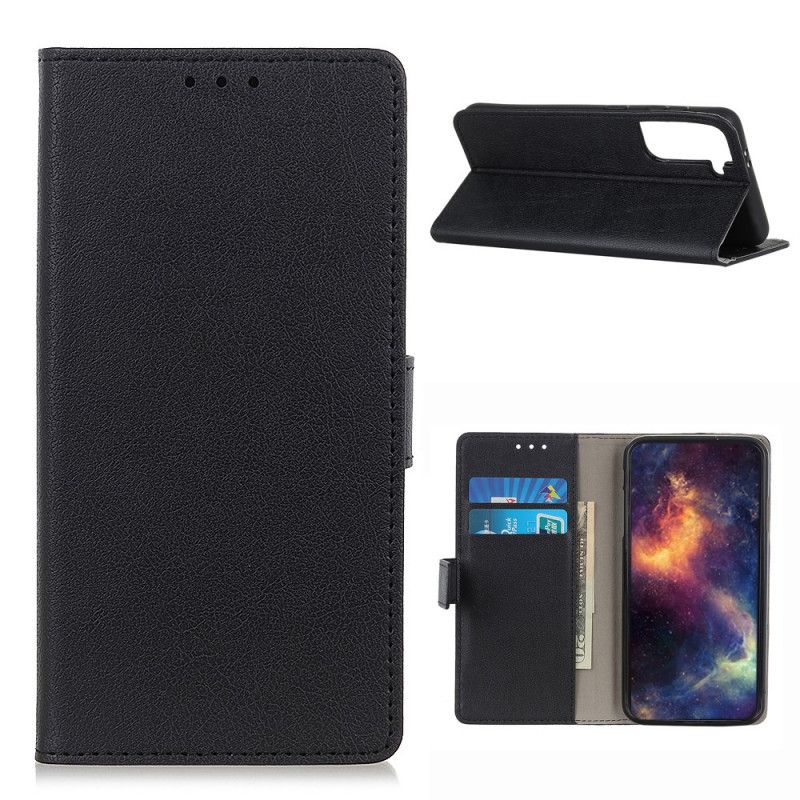 Etui Folio Samsung Galaxy S21 5G Biały Czarny Klasyczny Etui Ochronne