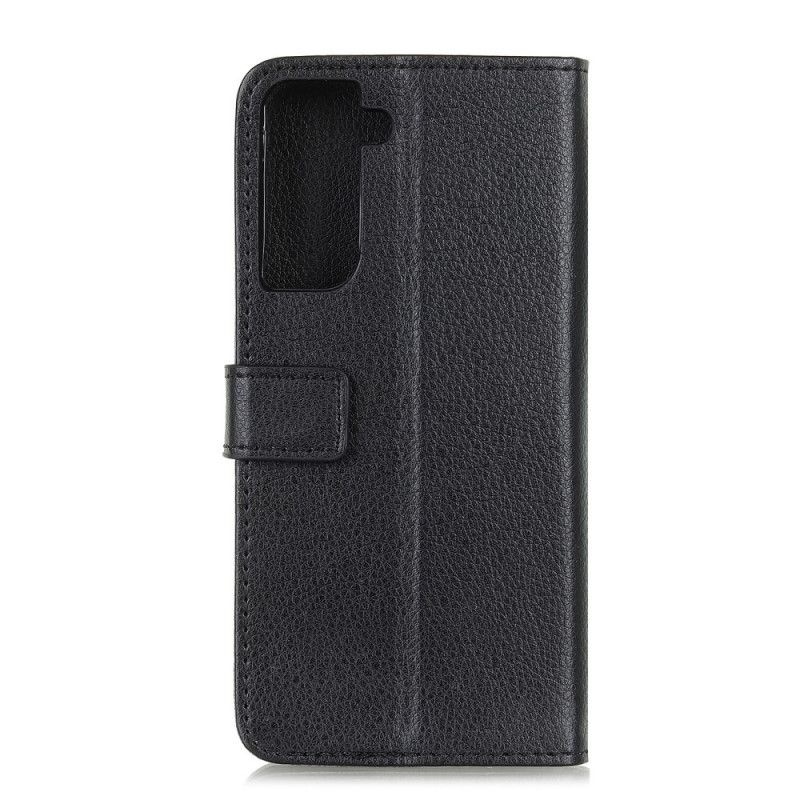 Etui Folio Samsung Galaxy S21 5G Biały Czarny Tradycyjnie Liczi