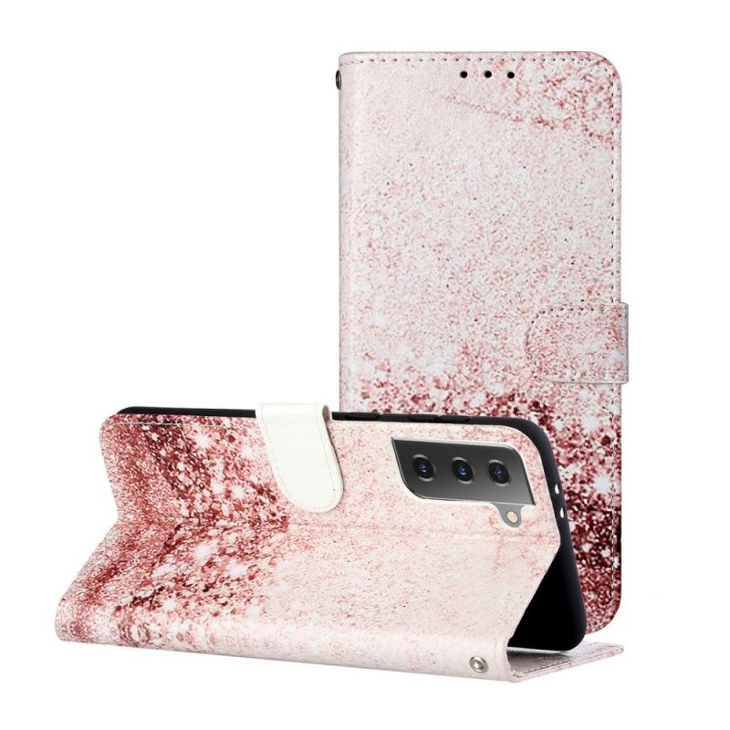 Etui Folio Samsung Galaxy S21 5G Designerskie Cekiny