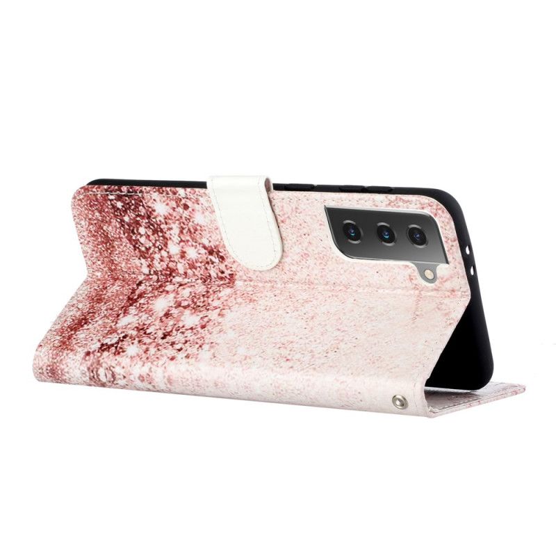 Etui Folio Samsung Galaxy S21 5G Designerskie Cekiny