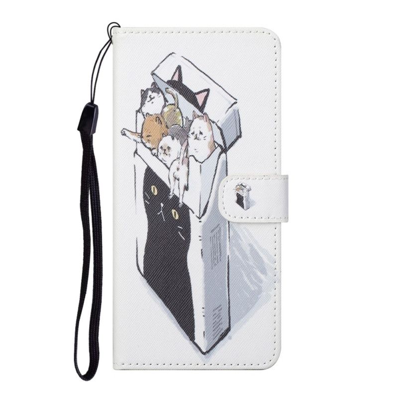 Etui Folio Samsung Galaxy S21 5G Dostawa Kotów W Stringach