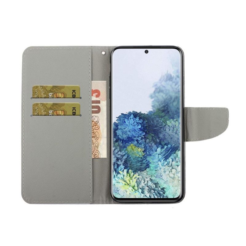 Etui Folio Samsung Galaxy S21 5G Efektowna Mandala Ze Stringami Etui Ochronne