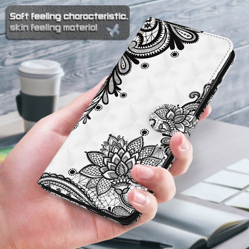 Etui Folio Samsung Galaxy S21 5G Elegancka Koronka Etui Ochronne