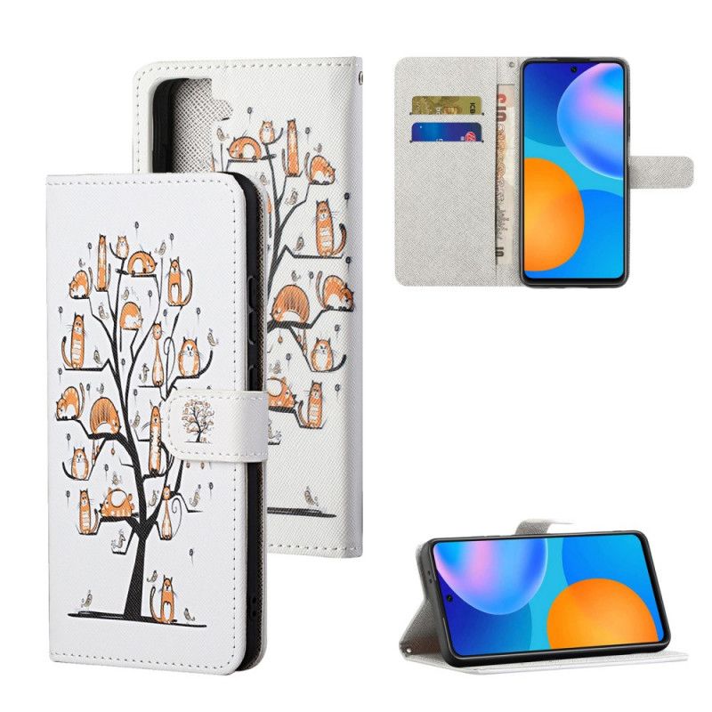 Etui Folio Samsung Galaxy S21 5G Funky Stringi Kotki Etui Ochronne