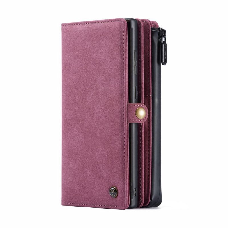 Etui Folio Samsung Galaxy S21 5G Granatowy Czarny Zdejmowana Obudowa Nabojowa