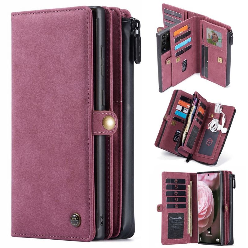 Etui Folio Samsung Galaxy S21 5G Granatowy Czarny Zdejmowana Obudowa Nabojowa