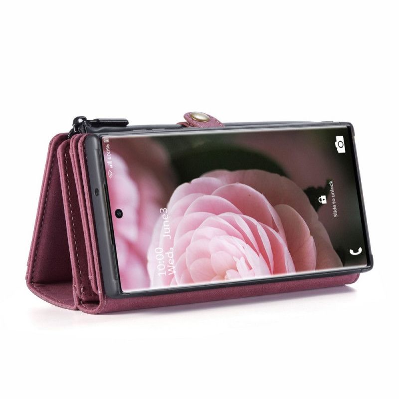 Etui Folio Samsung Galaxy S21 5G Granatowy Czarny Zdejmowana Obudowa Nabojowa