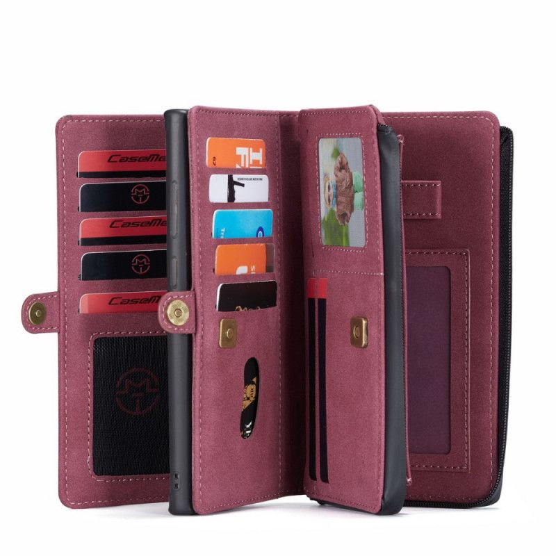 Etui Folio Samsung Galaxy S21 5G Granatowy Czarny Zdejmowana Obudowa Nabojowa