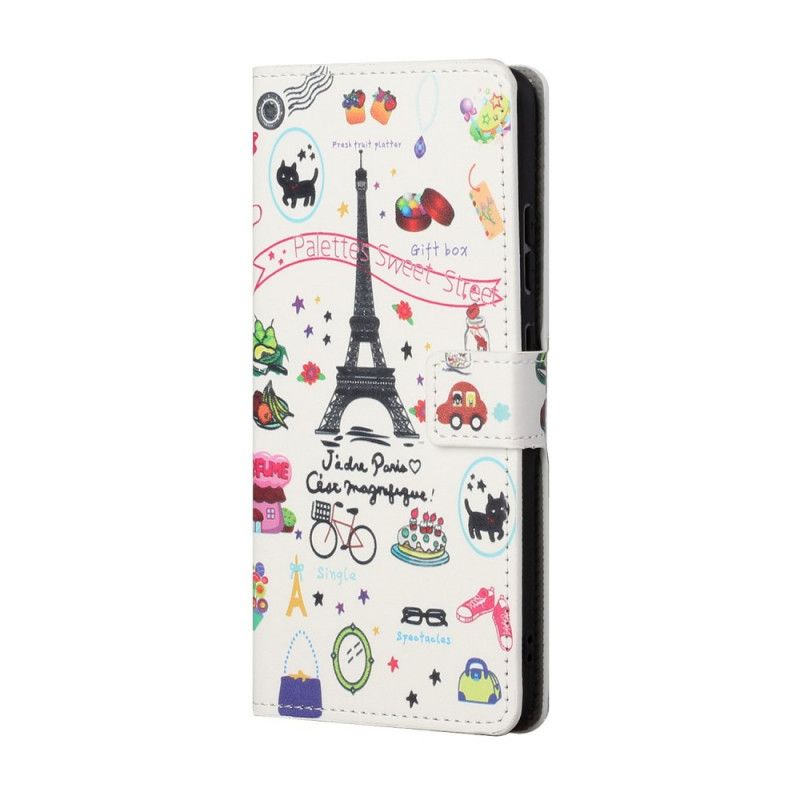 Etui Folio Samsung Galaxy S21 5G Kocham Paryż Etui Ochronne