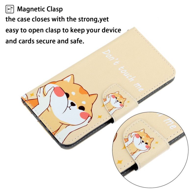 Etui Folio Samsung Galaxy S21 5G Kot Nie Dotykaj Mnie Stringami Etui Ochronne