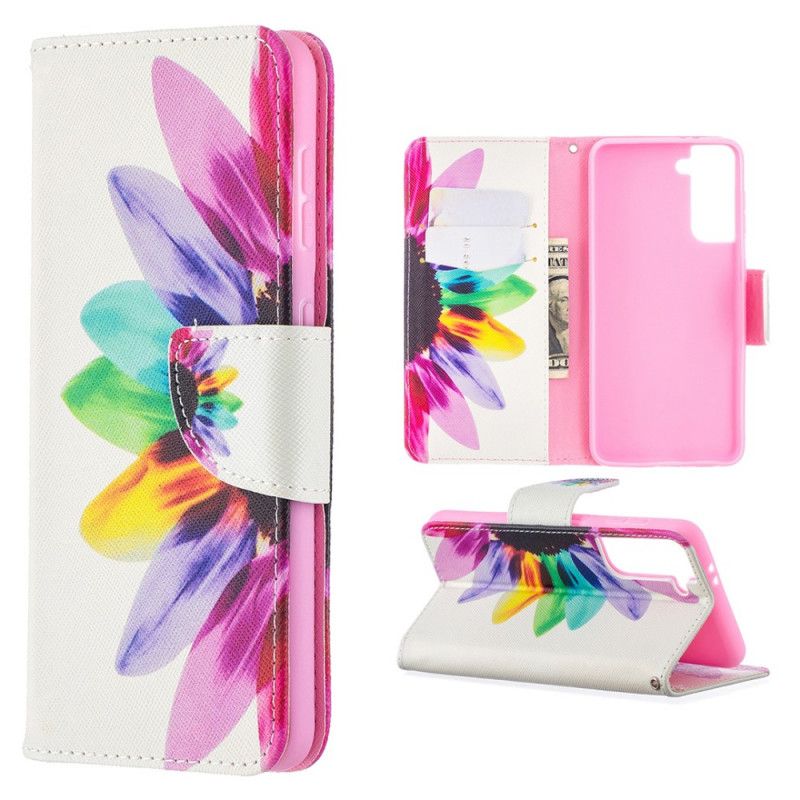 Etui Folio Samsung Galaxy S21 5G Kwiat Akwareli