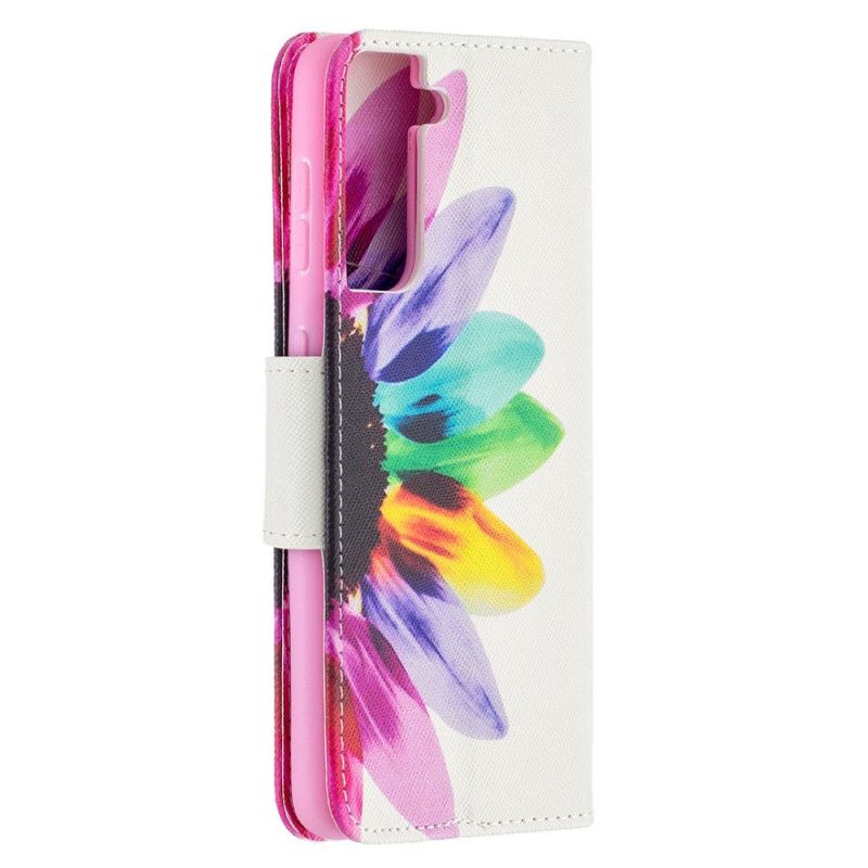 Etui Folio Samsung Galaxy S21 5G Kwiat Akwareli