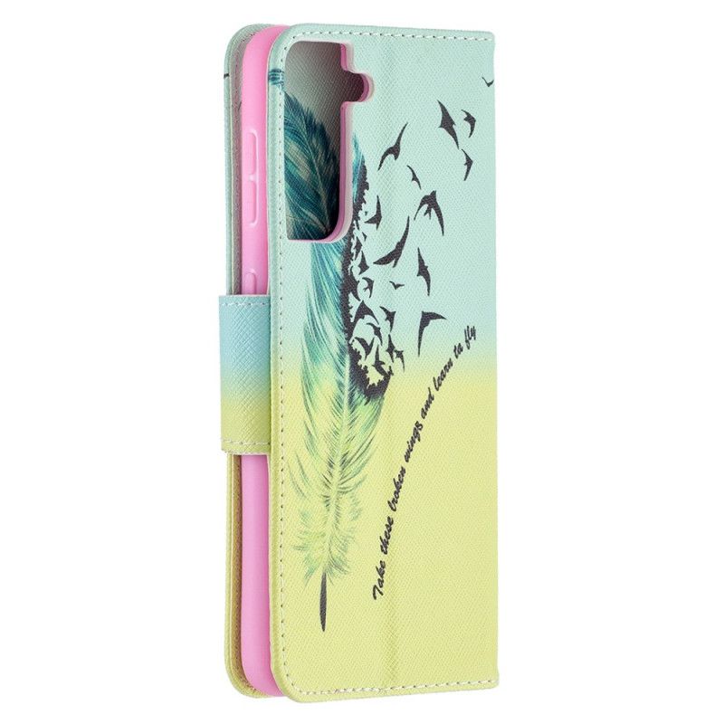 Etui Folio Samsung Galaxy S21 5G Naucz Się Latać Etui Ochronne