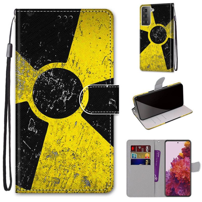 Etui Folio Samsung Galaxy S21 5G Niebezpieczeństwo Etui Ochronne