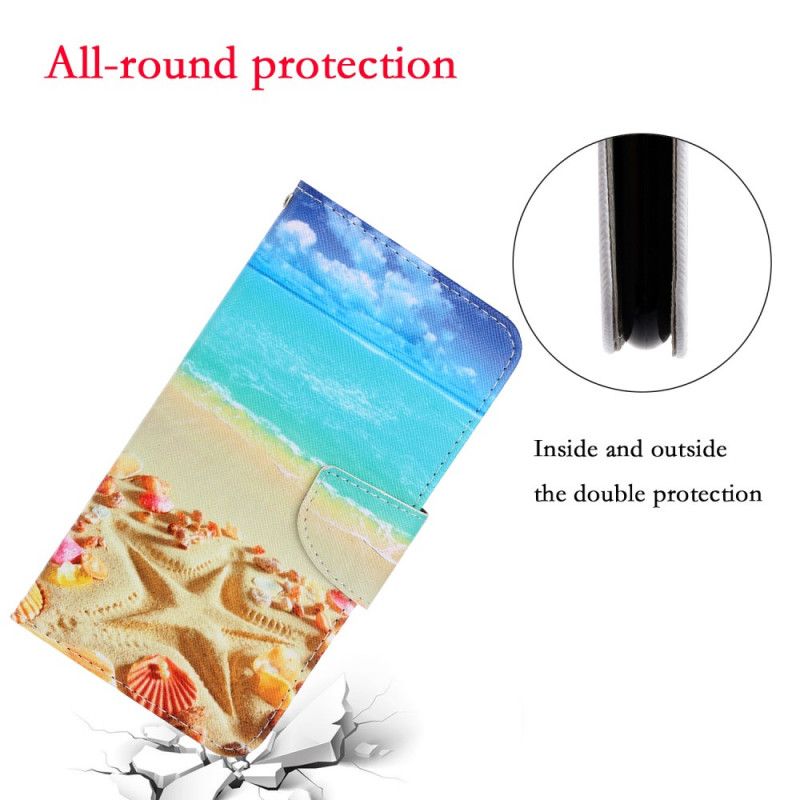 Etui Folio Samsung Galaxy S21 5G Plaża Z Paskiem