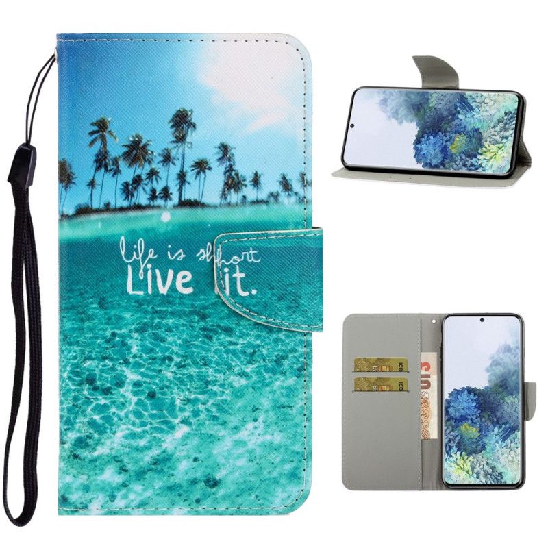 Etui Folio Samsung Galaxy S21 5G Przeżyj To Ze Stringami