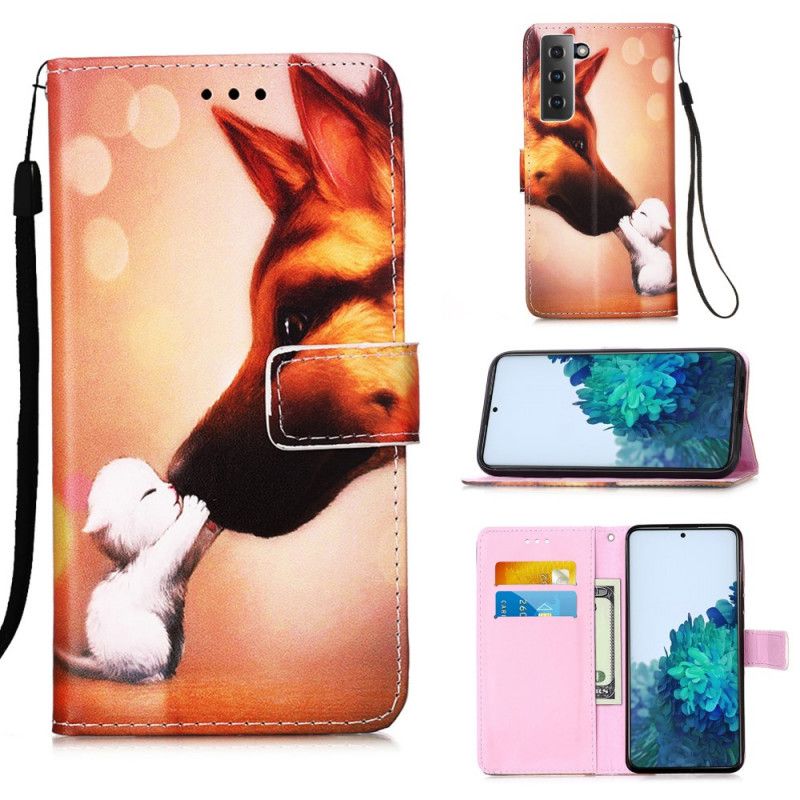 Etui Folio Samsung Galaxy S21 5G Przyjaciel Kota Ernesta