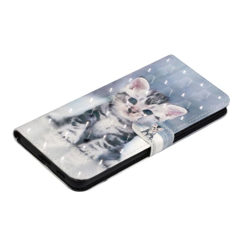 Etui Folio Samsung Galaxy S21 5G Punkty Świetlne Dla Kotów Z Paskiem Etui Ochronne