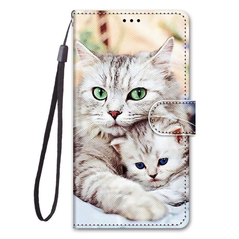 Etui Folio Samsung Galaxy S21 5G Rodzina Kotów Etui Ochronne