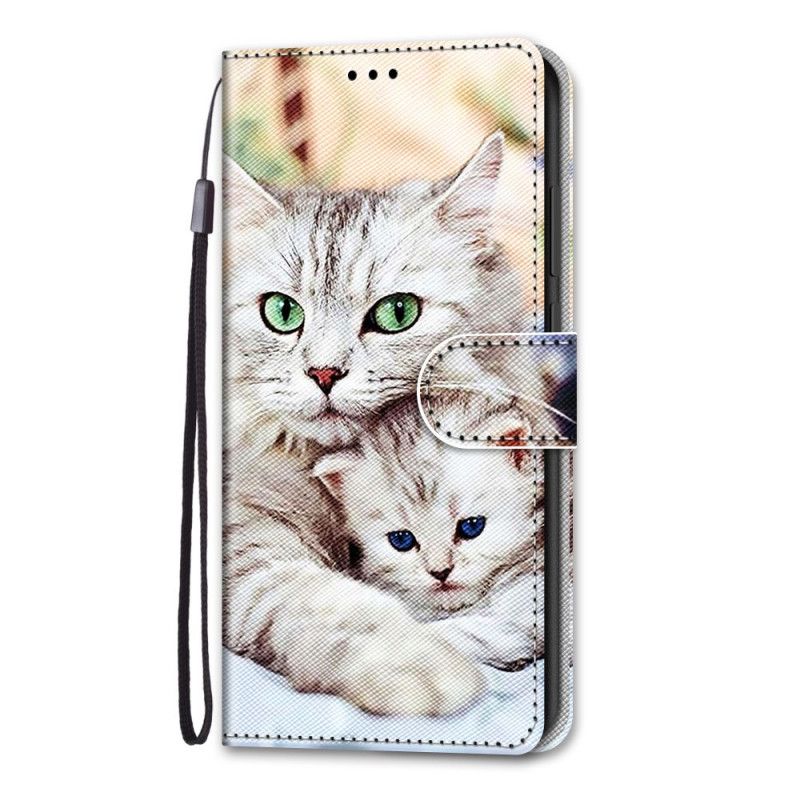 Etui Folio Samsung Galaxy S21 5G Rodzina Kotów Etui Ochronne