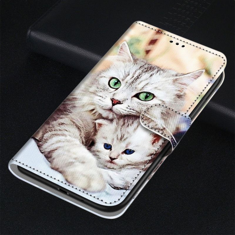 Etui Folio Samsung Galaxy S21 5G Rodzina Kotów Etui Ochronne