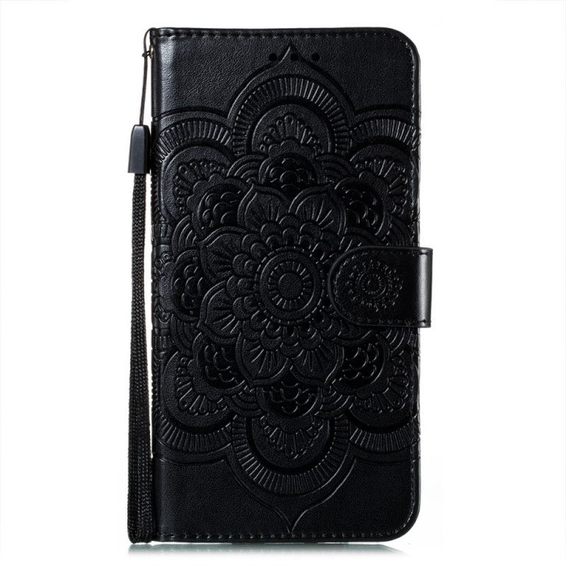 Etui Folio Samsung Galaxy S21 5G Szary Czarny Cała Mandala Etui Ochronne