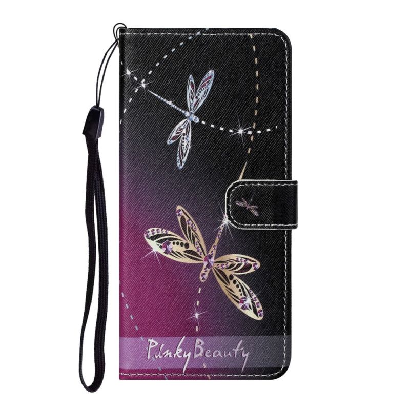 Etui Folio Samsung Galaxy S21 5G Ważki Ze Stringami Etui Ochronne