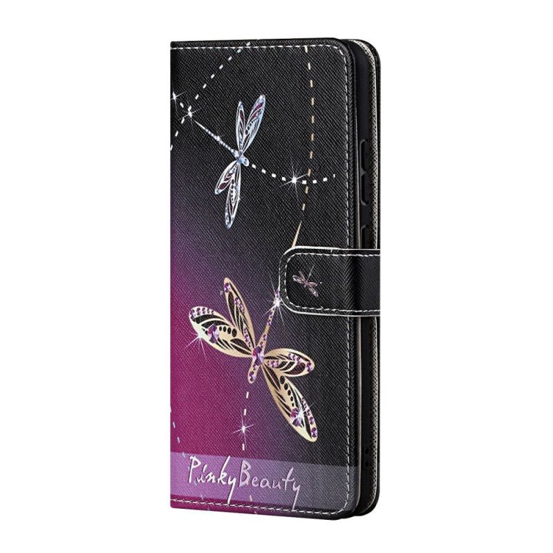 Etui Folio Samsung Galaxy S21 5G Ważki Ze Stringami Etui Ochronne