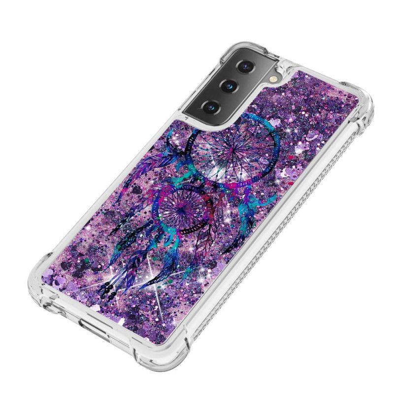 Etui Samsung Galaxy S21 5G Brokatowy Łapacz Snów Etui Ochronne