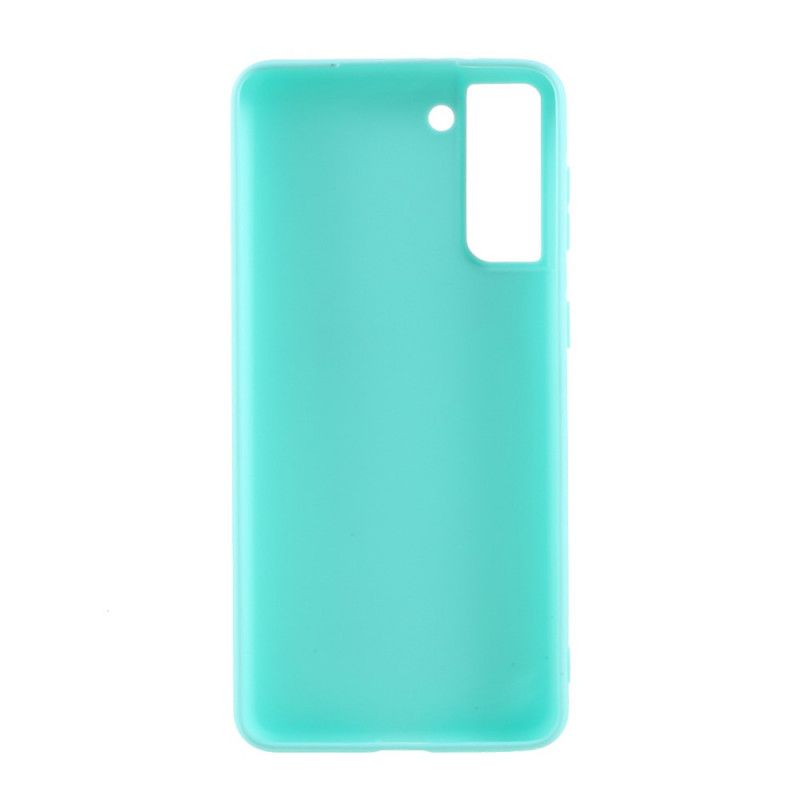 Etui Samsung Galaxy S21 5G Czerwony Czarny Silikon Matowy