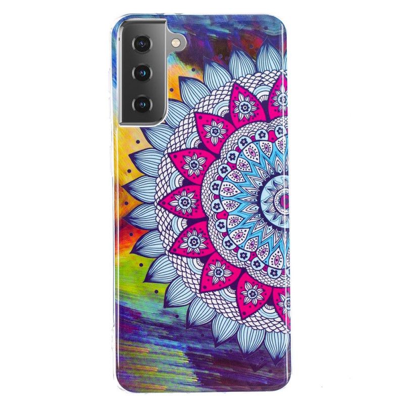 Etui Samsung Galaxy S21 5G Mandala W Kolorze Fluorescencyjnym