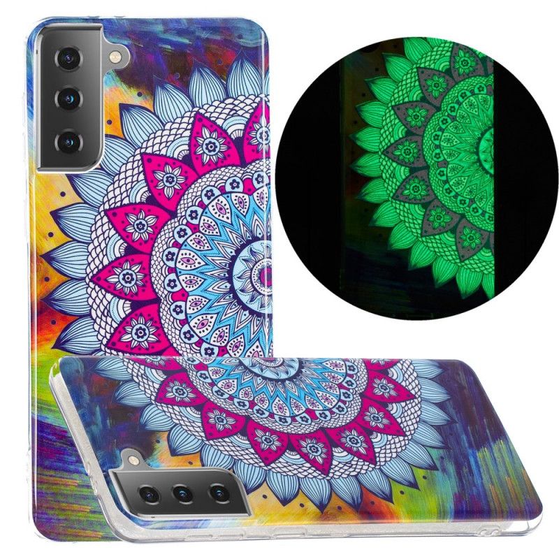 Etui Samsung Galaxy S21 5G Mandala W Kolorze Fluorescencyjnym