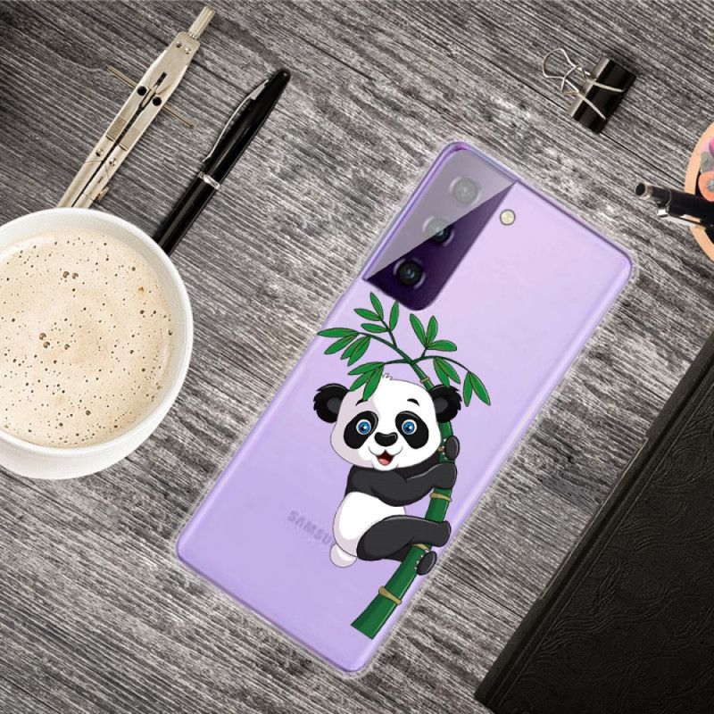 Etui Samsung Galaxy S21 5G Panda Na Bambusie