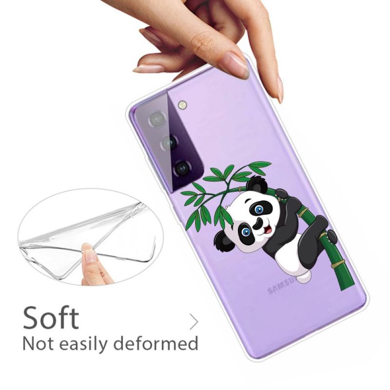 Etui Samsung Galaxy S21 5G Panda Na Bambusie