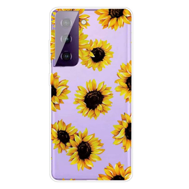 Etui Samsung Galaxy S21 5G Słoneczniki