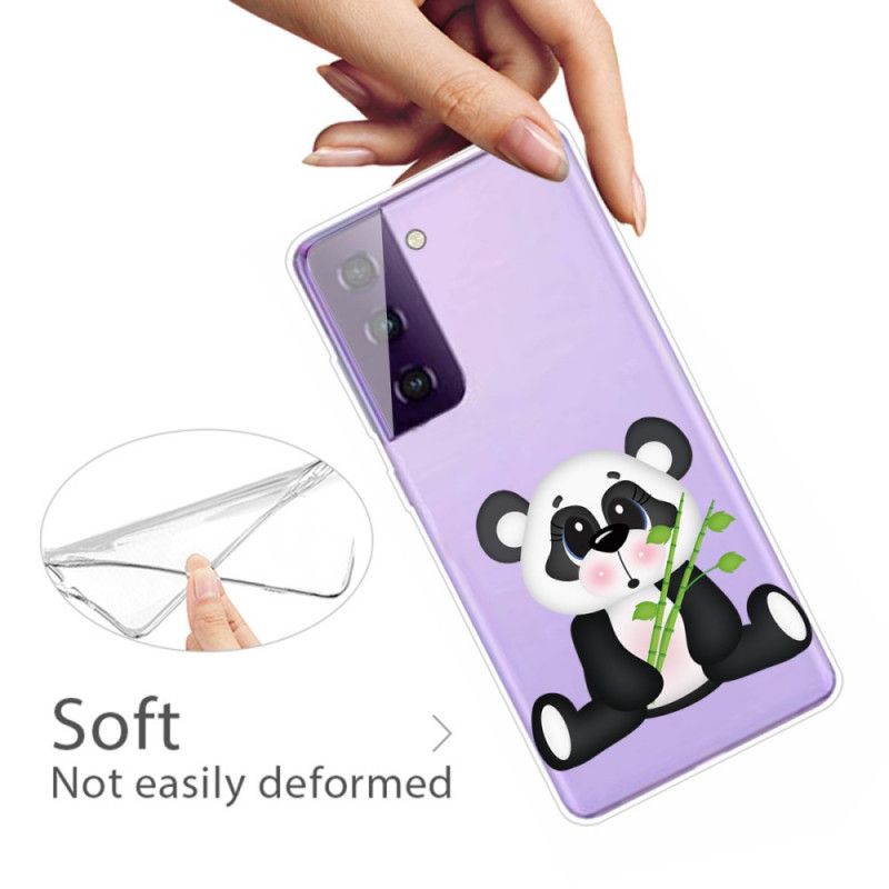 Futerały Samsung Galaxy S21 5G Etui na Telefon Przezroczysta Smutna Panda