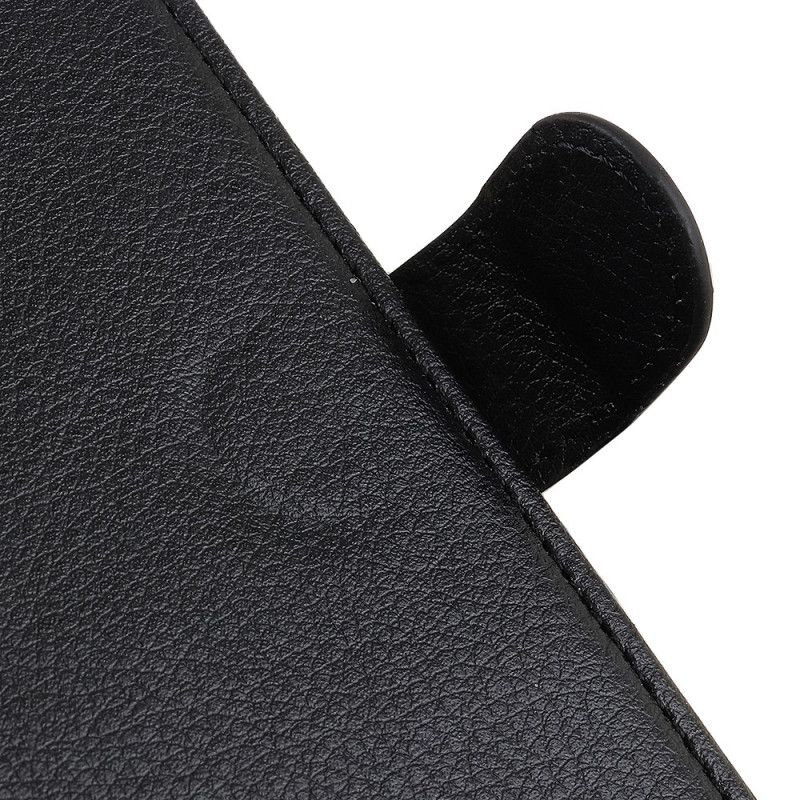 Etui Folio Xiaomi Redmi Note 9S / Note 9 Pro Czarny Efekt Skóry Lychee Premium