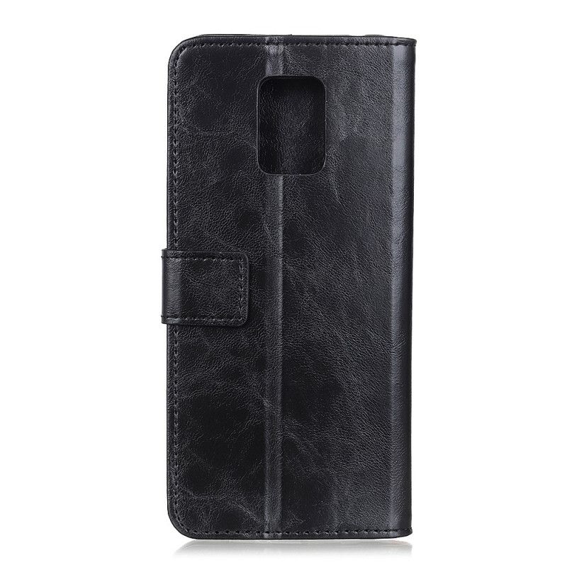 Etui Folio Xiaomi Redmi Note 9S / Note 9 Pro Czerwony Czarny Elegancja Skórzana Khazneh Etui Ochronne