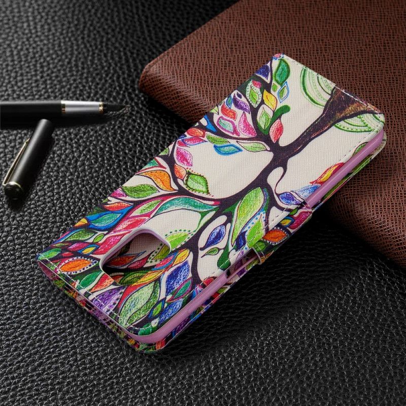 Etui Folio Xiaomi Redmi Note 9S / Note 9 Pro Kolorowe Drzewo Etui Ochronne