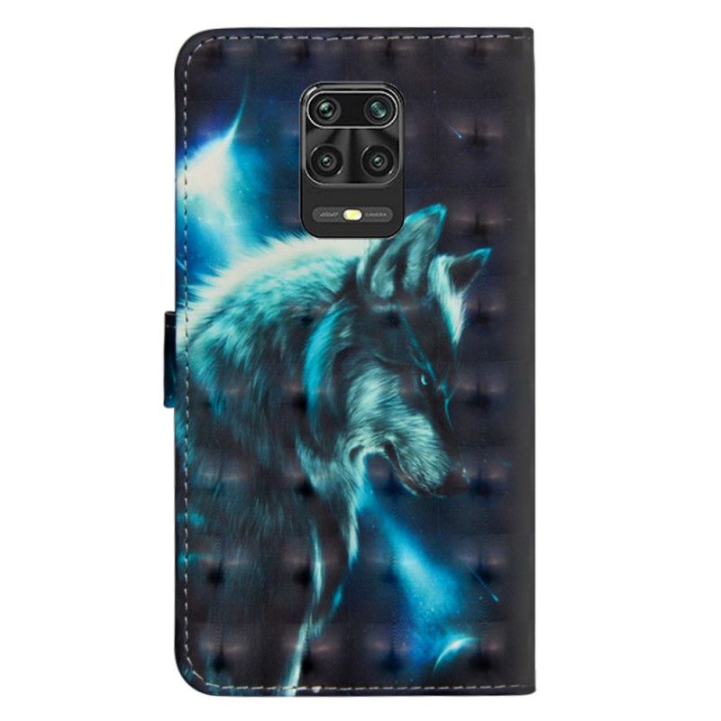 Etui Folio Xiaomi Redmi Note 9S / Note 9 Pro Majestatyczny Wilk Etui Ochronne