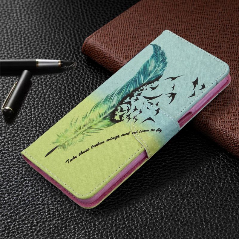 Etui Folio Xiaomi Redmi Note 9S / Note 9 Pro Naucz Się Latać