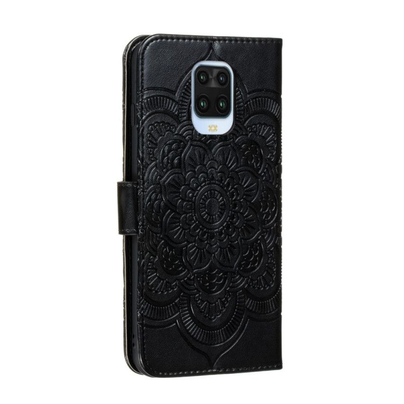 Etui Folio Xiaomi Redmi Note 9S / Note 9 Pro Szary Czarny Pełna Mandala